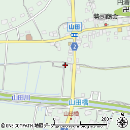 茨城県行方市山田323周辺の地図