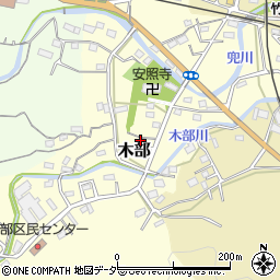 埼玉県比企郡小川町木部40-22周辺の地図