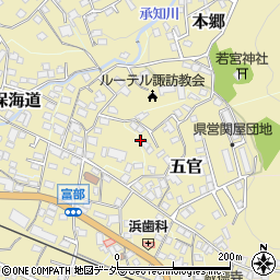 長野県諏訪郡下諏訪町6622周辺の地図