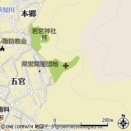 長野県諏訪郡下諏訪町関屋周辺の地図