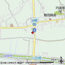 茨城県行方市山田453周辺の地図