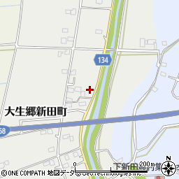 茨城県常総市大生郷新田町1172周辺の地図