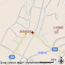 長野県塩尻市勝弦周辺の地図
