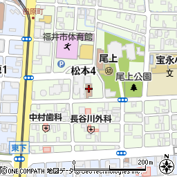 福井市　まつのき児童館周辺の地図