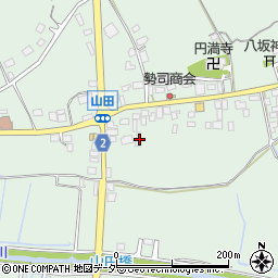 茨城県行方市山田457周辺の地図