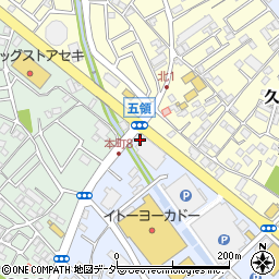 かつや埼玉久喜店周辺の地図