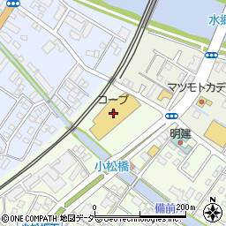 筑波銀行コープつちうらショッピングセンター ＡＴＭ周辺の地図