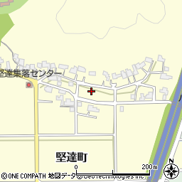 福井県福井市堅達町周辺の地図