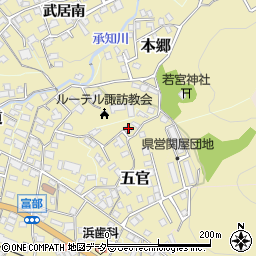 長野県諏訪郡下諏訪町6611周辺の地図