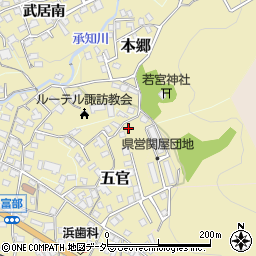 長野県諏訪郡下諏訪町6656周辺の地図
