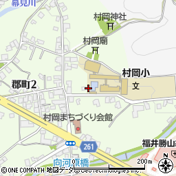 勝山市　村岡児童教室周辺の地図
