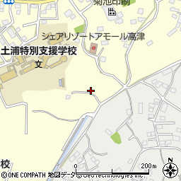 茨城県土浦市上高津1220-4周辺の地図