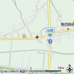 茨城県行方市山田1327周辺の地図