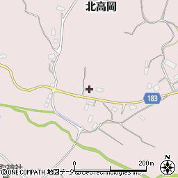 茨城県行方市北高岡230周辺の地図