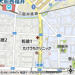 レンタルバイク福井周辺の地図