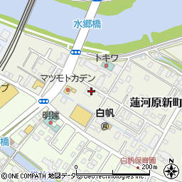 茨城県土浦市蓮河原新町2-12周辺の地図