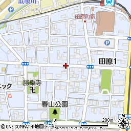 福井県福井市田原周辺の地図
