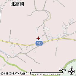 茨城県行方市北高岡255周辺の地図