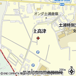 茨城県土浦市上高津1635-1周辺の地図