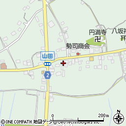 茨城県行方市山田98周辺の地図