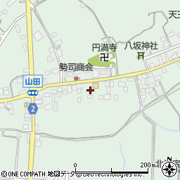 茨城県行方市山田466周辺の地図