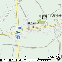 茨城県行方市山田462周辺の地図