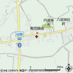 茨城県行方市山田463周辺の地図