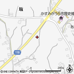 茨城県かすみがうら市坂1108周辺の地図