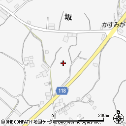 茨城県かすみがうら市坂周辺の地図