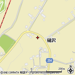 長野県岡谷市樋沢周辺の地図