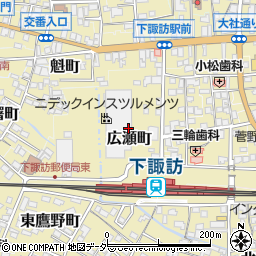 長野県諏訪郡下諏訪町広瀬町周辺の地図