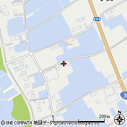 茨城県行方市手賀1332周辺の地図