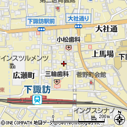 長野県諏訪郡下諏訪町富士見町周辺の地図