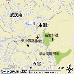 長野県諏訪郡下諏訪町6605周辺の地図