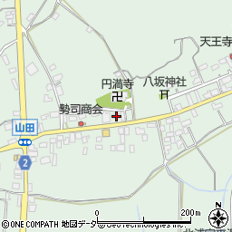 茨城県行方市山田1288周辺の地図