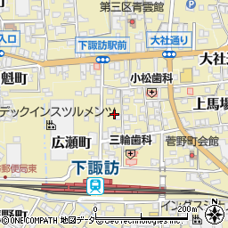 長野県諏訪郡下諏訪町5383周辺の地図