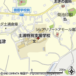 茨城県土浦市上高津上周辺の地図