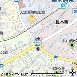 福井県福井市長本町104周辺の地図