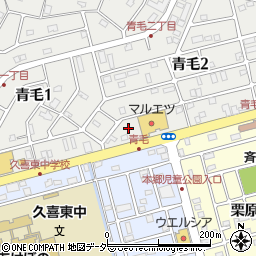 マルエツ久喜店駐車場周辺の地図
