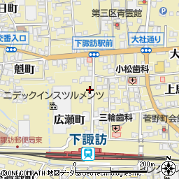 長野県諏訪郡下諏訪町5381周辺の地図