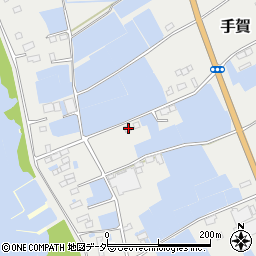 茨城県行方市手賀1307周辺の地図