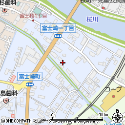 茨城県土浦市富士崎周辺の地図