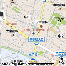 花小路　幸手店周辺の地図