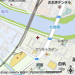 茨城県土浦市蓮河原新町1-22周辺の地図