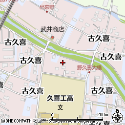 埼玉県久喜市野久喜周辺の地図