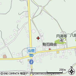 茨城県行方市山田1298周辺の地図