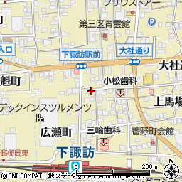 長野県諏訪郡下諏訪町5386周辺の地図