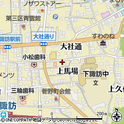 長野県諏訪郡下諏訪町5494-1周辺の地図