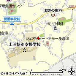 茨城県土浦市上高津1245-14周辺の地図