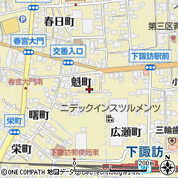 長野県諏訪郡下諏訪町5362-2周辺の地図